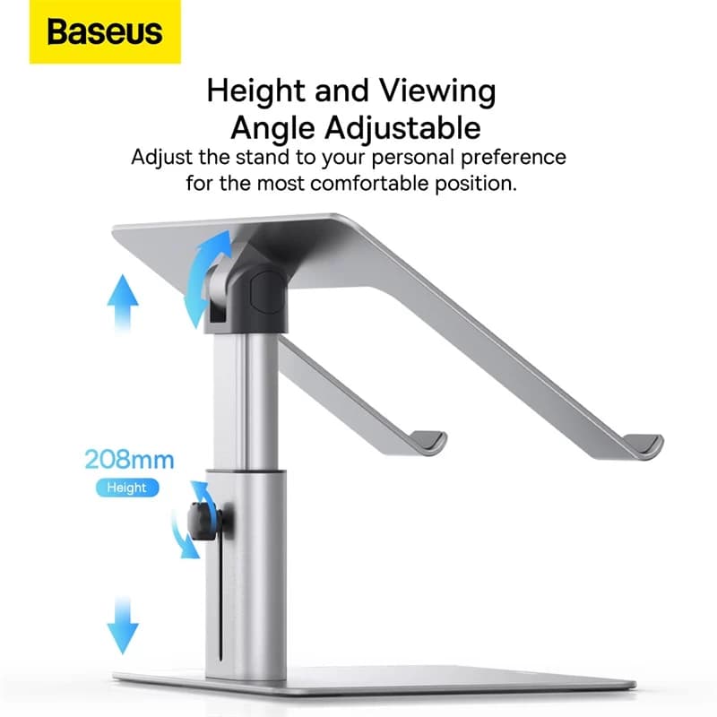 پایه نگهدارنده لپ تاپ باسئوس مدل Mental Adjustable Stand LUJS000012 — تصویر ۶