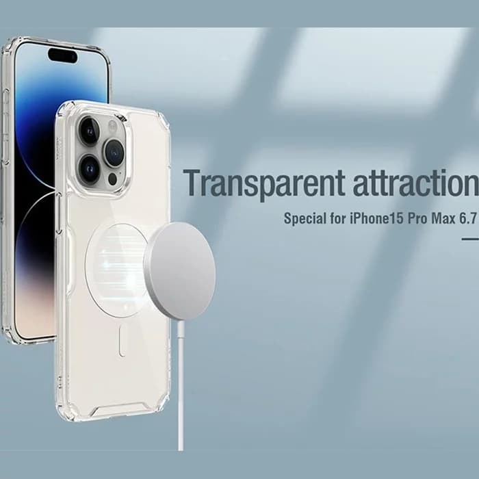 کاور نیلکین مدل Nature TPU Pro Magnetic مناسب برای گوشی موبایل اپل iPhone 15 Pro — تصویر ۸