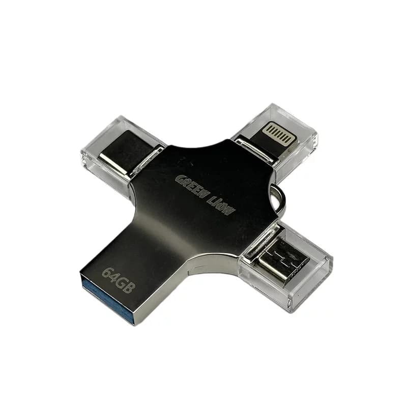 فلش مموری گرین لاین مدل gn4in1usb64sl ظرفیت 64 گیگابایت — تصویر ۹