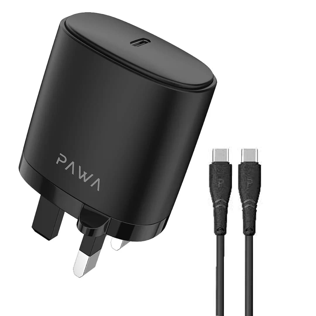 شارژر دیواری 20 وات پاوا مدل Solid به همراه کابل تبدیل USB-C — تصویر ۴