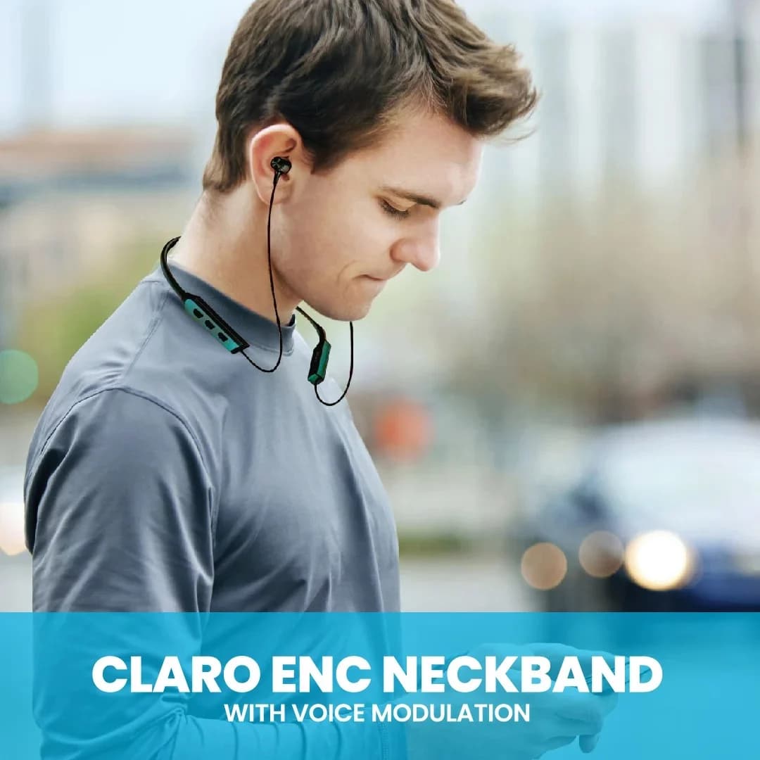 هدفون بلوتوثی پاوا مدل Claro ENC Neckband — تصویر ۵