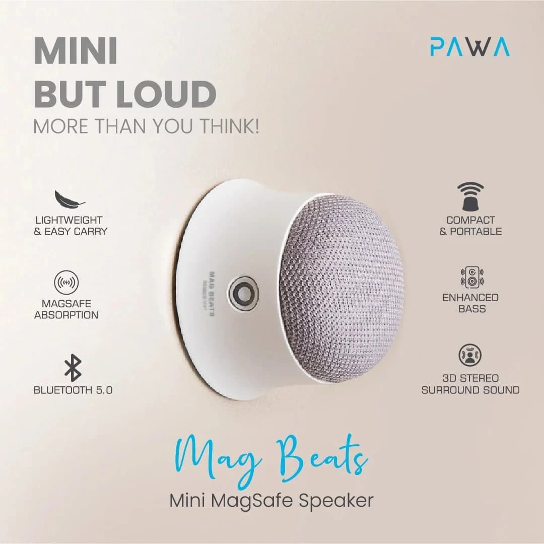 اسپیکر بلوتوثی پاوا مدل Mag Beats Mini — تصویر ۱۲