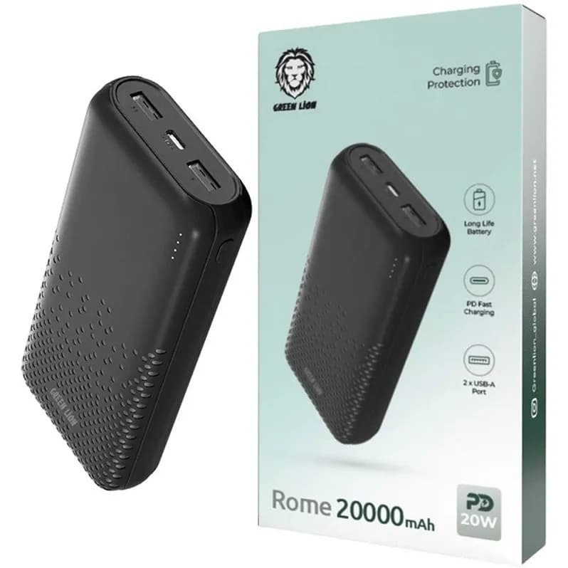 پاوربانک گرین لاین مدل ROME 10000 20W ظرفیت 10000میلی آمپر — تصویر ۴