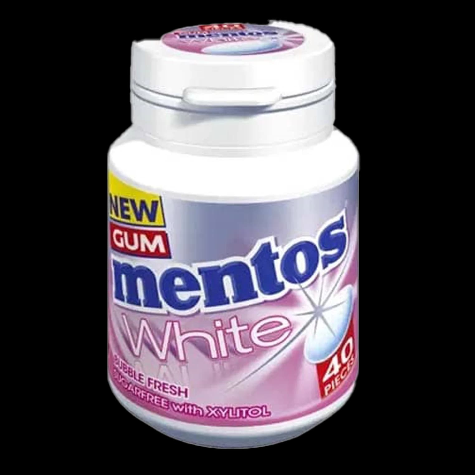 قوطی آدامس منتوس بادکنکی وایت Mentos white bubble fresh gum
