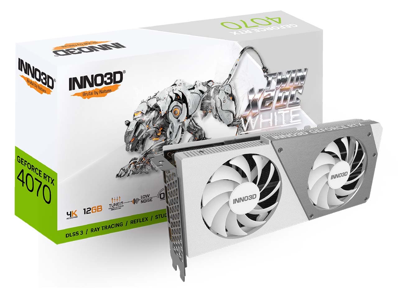 کارت گرافیک اینو تری دی مدل INNO3D GeForce RTX 4070 TWIN X2 OC White 12GB