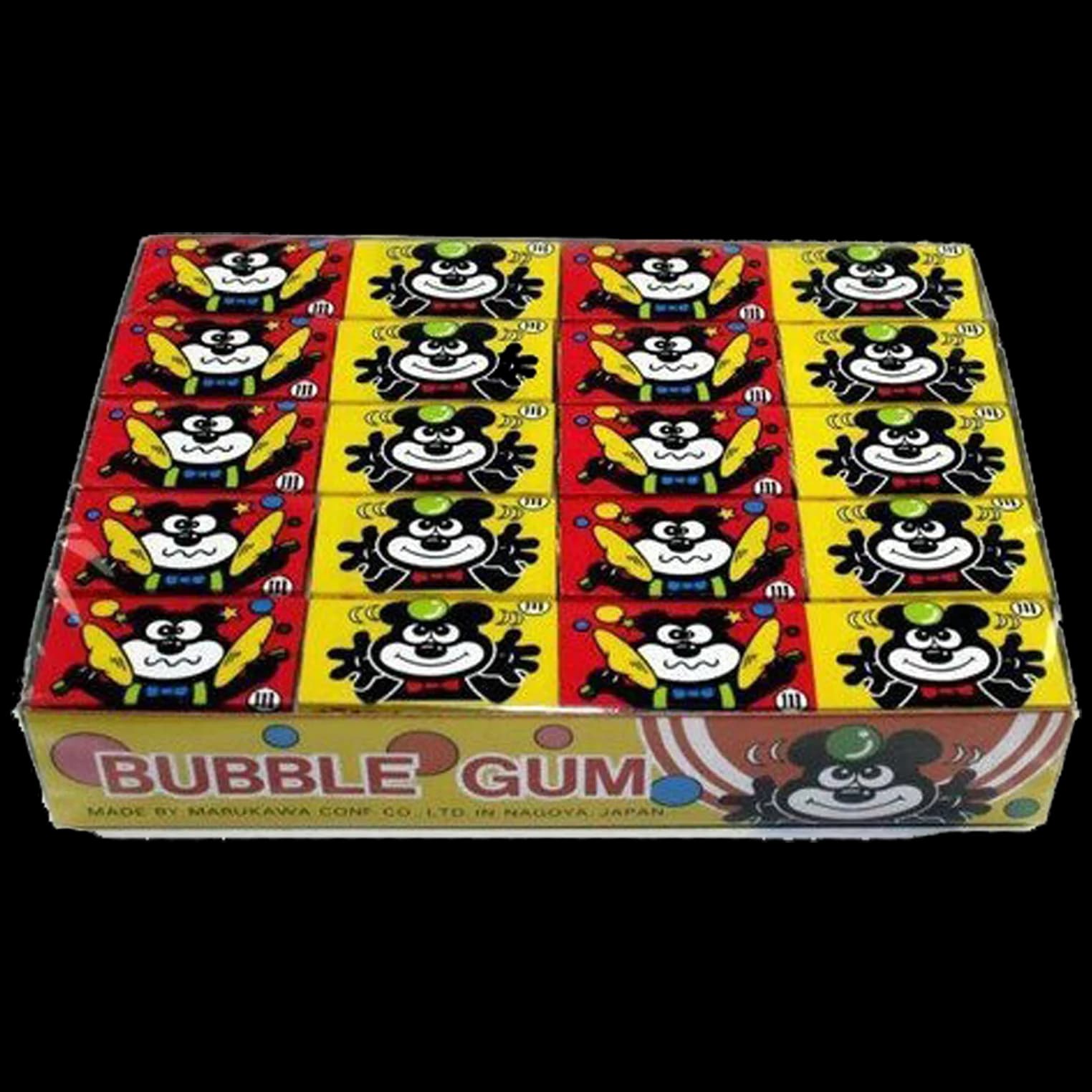 باکس آدامس خرسی بادکنکی توت فرنگی بلوبری Marukawa bear Fusen strawberry blueberry bubble gum box — تصویر ۲