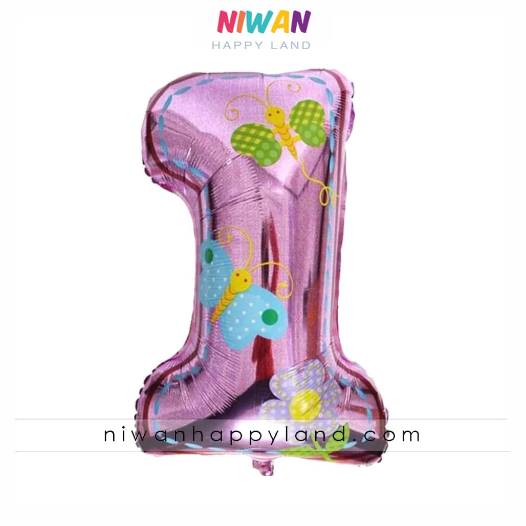 بادکنک یکسالگی دختر ۵عددی — تصویر ۳