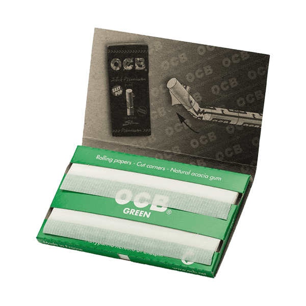 کاغذ سیگار او سی بی سبز دابل Ocb green double cigarettes paper — تصویر ۳
