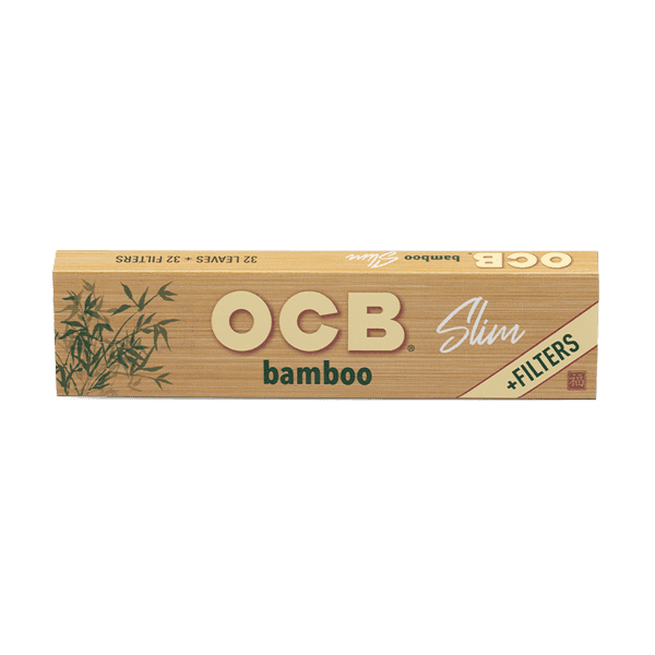 کاغذ سیگار او سی بی بامبو اسلیم فیله دار Ocb bamboo slim tips cigarettes paper