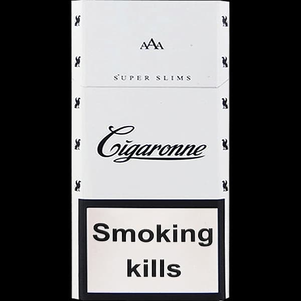 سیگار سیگارون سوپر اسلیم سفید اسموک Cigaronne super slims white smoke — تصویر ۳
