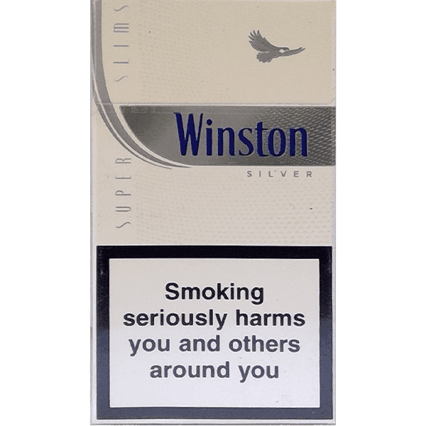 سیگار وینستون نقره ای سوپراسلیم اسموک Winston silver superslim smoke