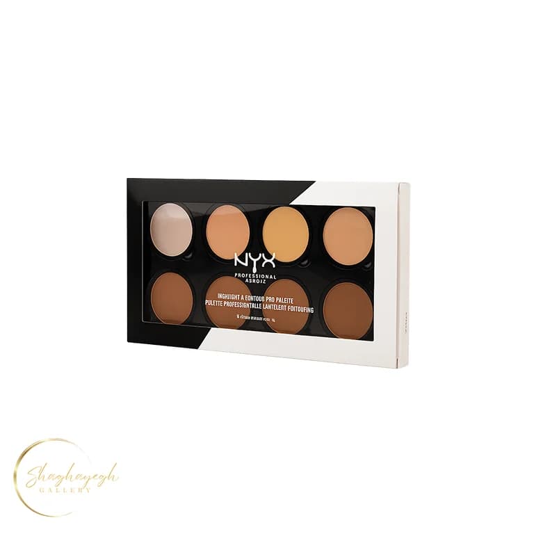 پالت کانتور و هایلایتر نیکس مدل NYX Highlighter & Contour Pro Palette HCPP01