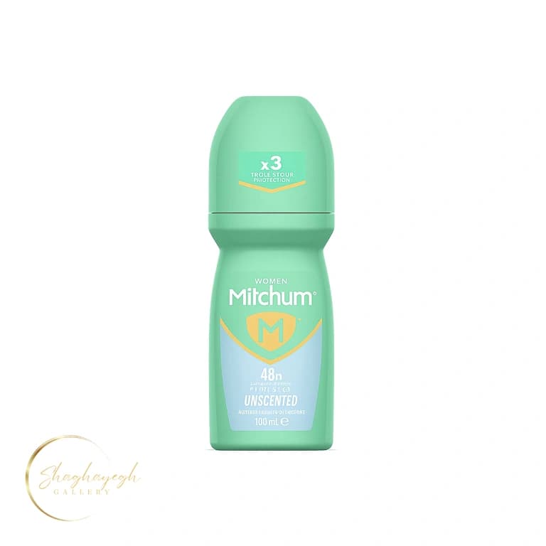 مام رول ضدتعریق زنانه 48 ساعته بدون رایحه میچام 100میل Mitchum Women Unscented Anti-Perspirant Roll-On