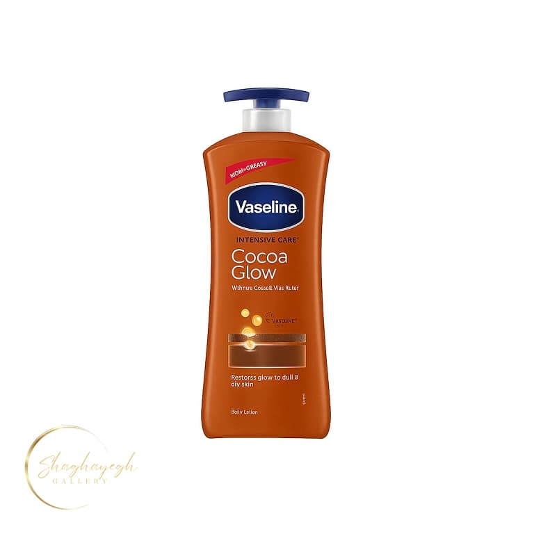 لوسیون بدن مغذی و درخشانکننده با کره کاکائو وازلین 725میل Vaseline Intensive Care Cocoa Radiant Body Lotion — تصویر ۲