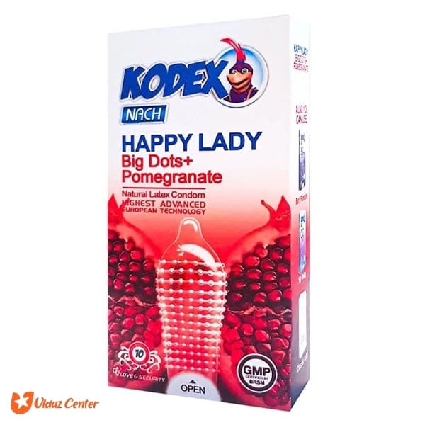 کاندوم خاردار بزرگ کودکس حاوی ژل انار بسته 12 عددی