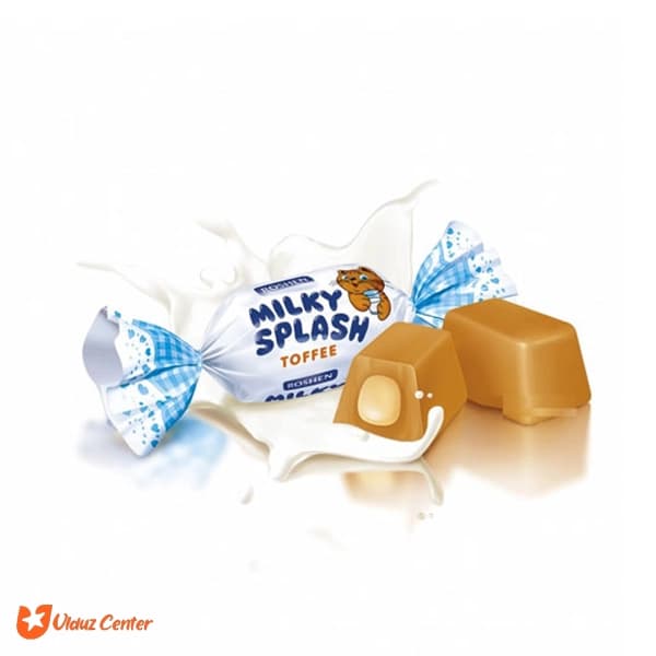 تافی شیری روشن مدل Milky Splash وزن 200 گرمی — تصویر ۲