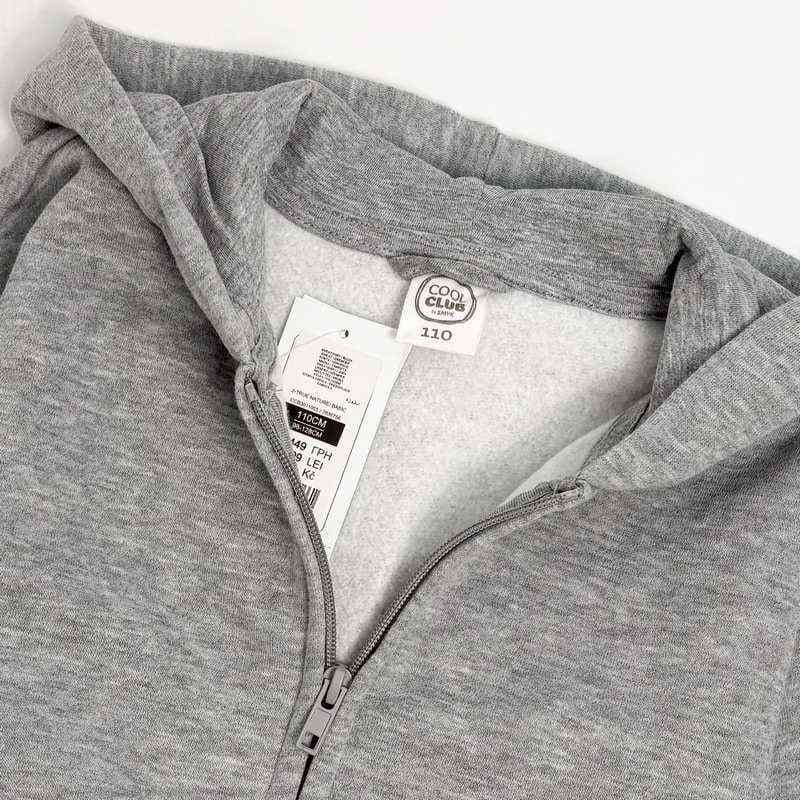 سویشرت بچه گانه پسرانه کول کلاب طوسی — تصویر ۴