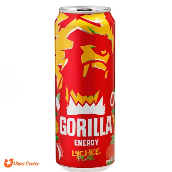 نوشیدنی انرژی زای Gorilla طعم گلابی لیچی 450 میل