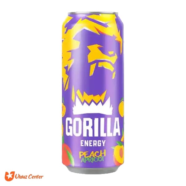 نوشیدنی انرژی زای Gorilla طعم زردآلو و هلو 450 میل