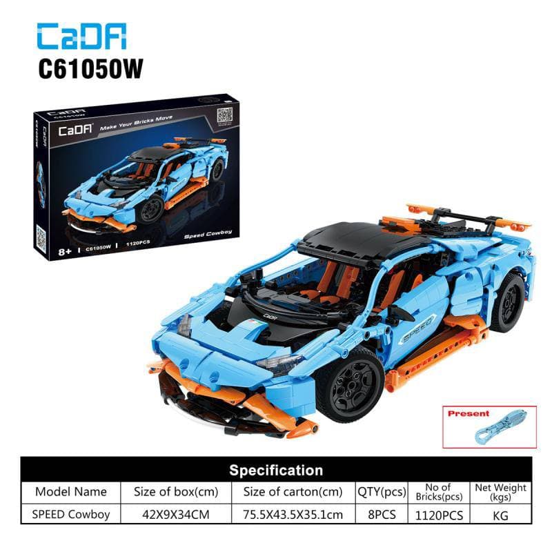 لگو ماشین مسابقه ای مدل Racing Car برند CADA کد C61050 — تصویر ۵