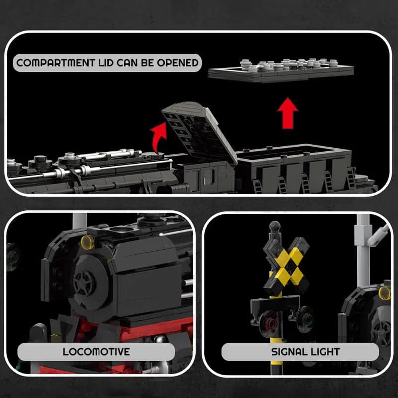 لگو لوکوموتیو مدل BR01 Simulation Train برند DK کد 80016 — تصویر ۵