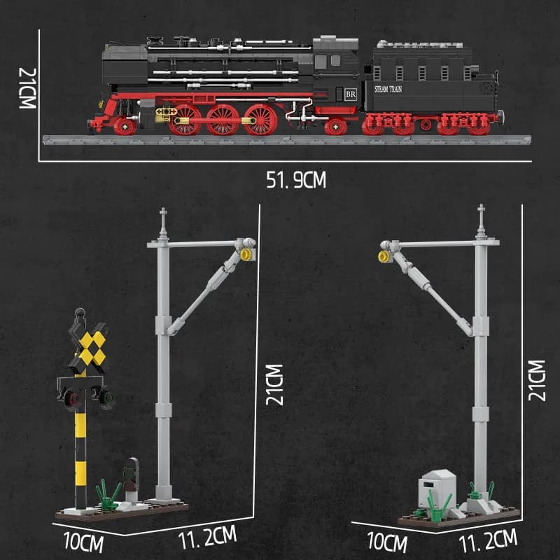 لگو لوکوموتیو مدل BR01 Simulation Train برند DK کد 80016 — تصویر ۶