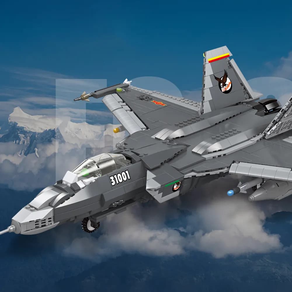 لگو هواپیمای جنگنده پیشرفته مدل FC-31 برند JIE STAR کد 61051 — تصویر ۵