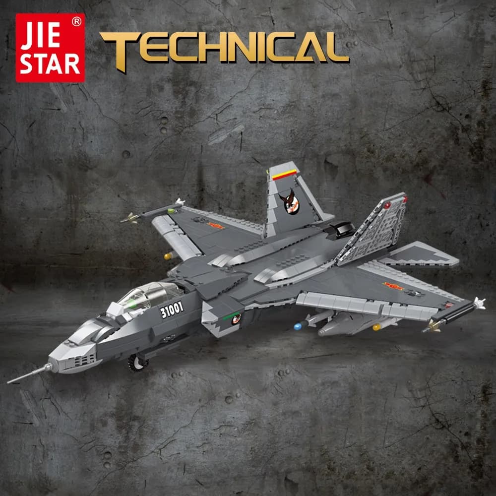 لگو هواپیمای جنگنده پیشرفته مدل FC-31 برند JIE STAR کد 61051 — تصویر ۷