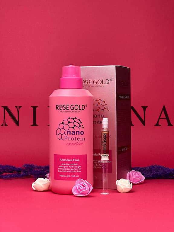 پروتئین مو نانو رزگلد ROSE GOLD — تصویر ۳