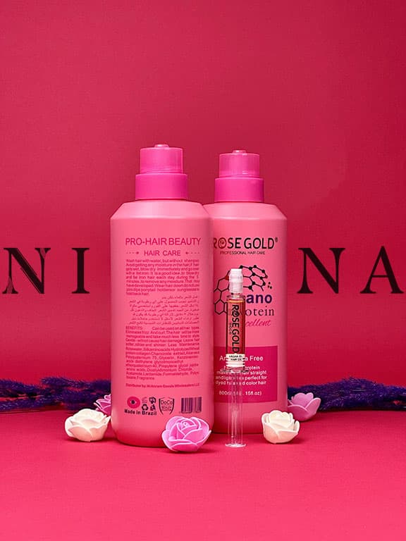 پروتئین مو نانو رزگلد ROSE GOLD — تصویر ۴