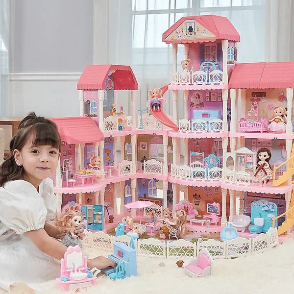 خانه عروسکی بزرگ princess house برند CASTLE کد 7003 — تصویر ۹