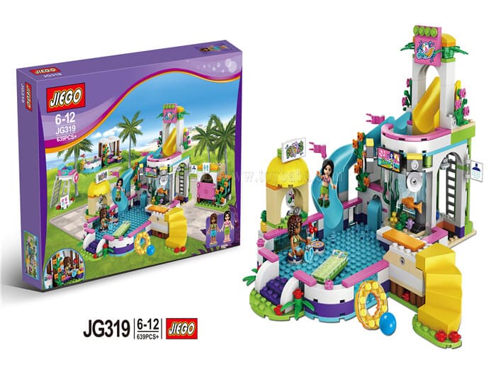 لگو دخترانه پارک آبی مدل Water Park برند JIEGO کد 319