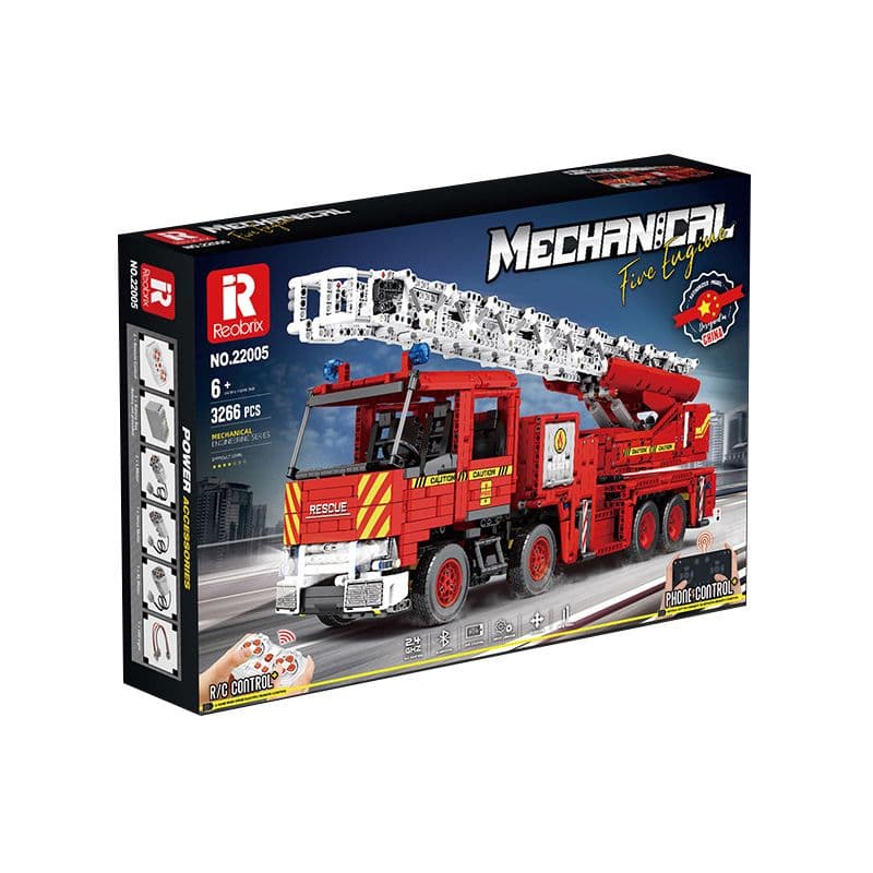 لگو ماشین کنترلی آتش‌نشانی مدل MECHANICAL کد 22005 — تصویر ۳