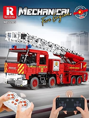لگو ماشین کنترلی آتش‌نشانی مدل MECHANICAL کد 22005 — تصویر ۸
