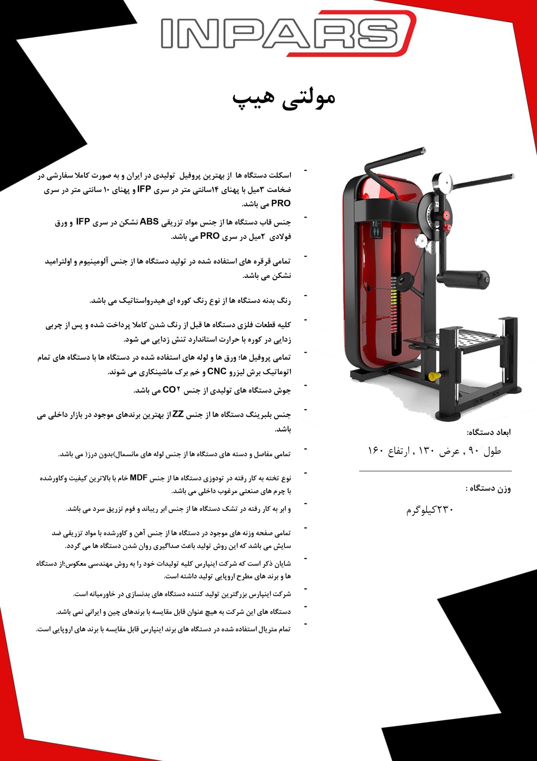 دستگاه مولتی هیپ اینپارس (inpars) — تصویر ۴