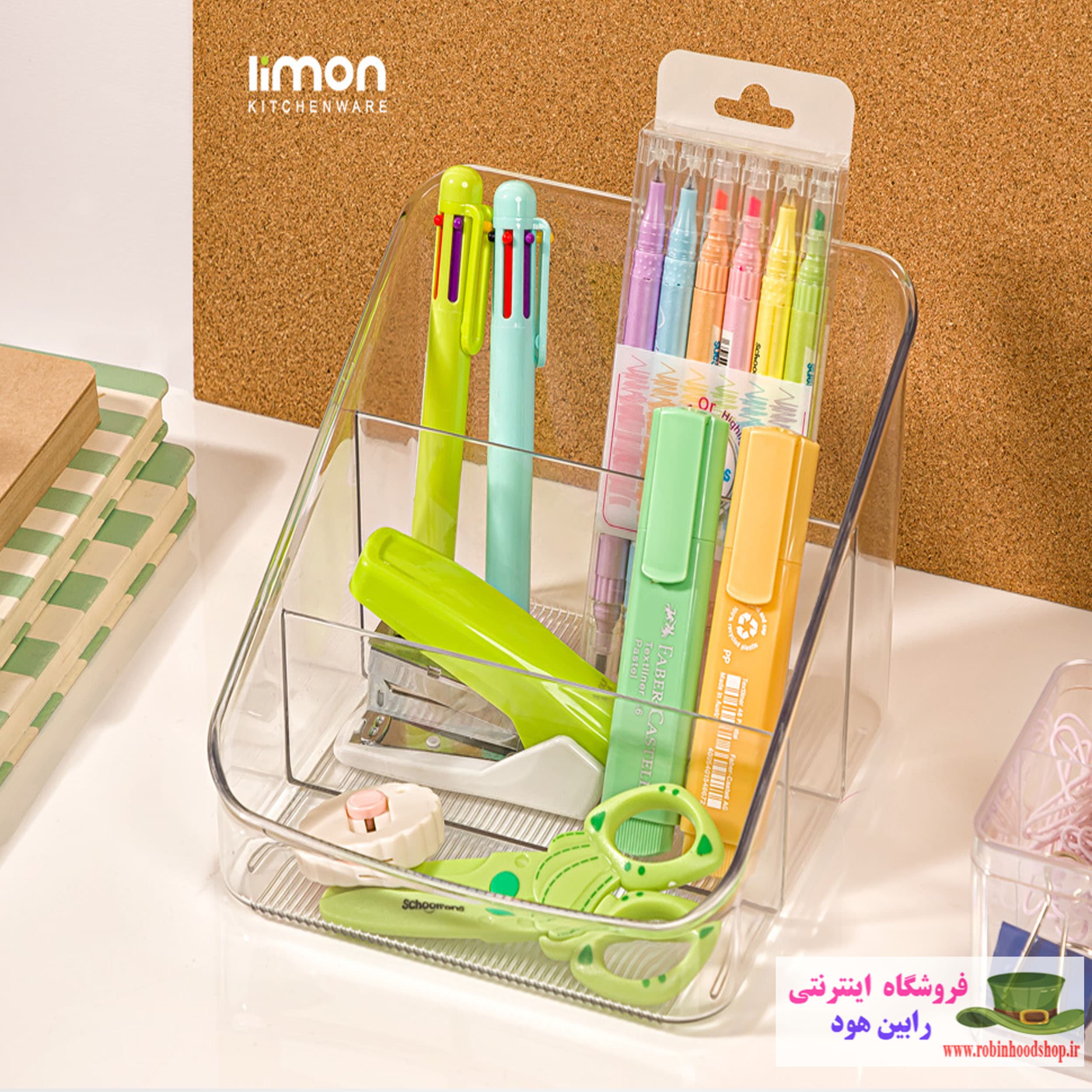 نظم دهنده رومیزی شفاف 3 خانه — تصویر ۵