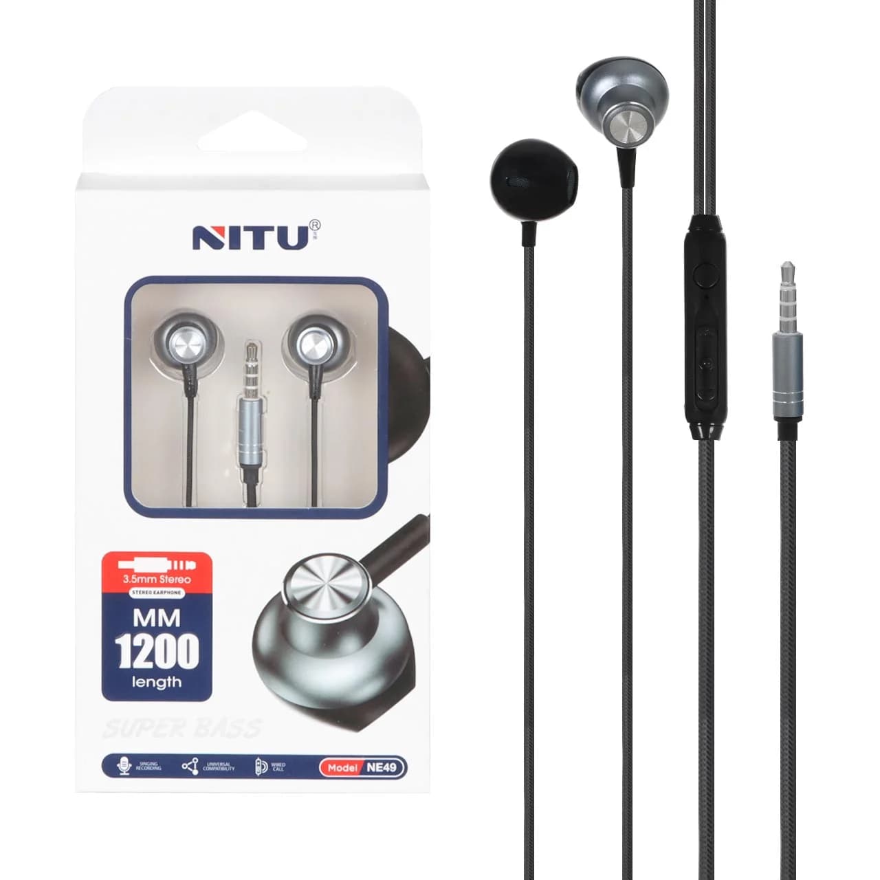 هندزفری سیم دار نیتو NITU NE49 — تصویر ۵