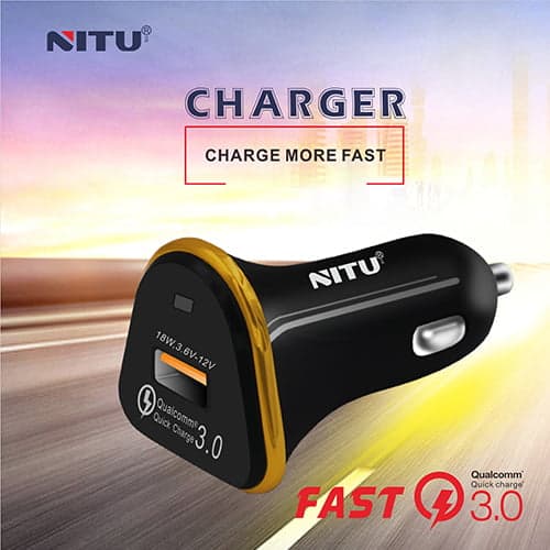 شارژر فندکی فست شارژ 1پورت نیتو با کابل میکرو NITU NT-CC802F — تصویر ۳