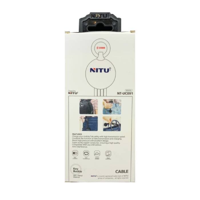 کابل 3کاره لایتنینگ و میکرو و تایپسی نیتو مدل NT-UC91 طول 1.2متر — تصویر ۳