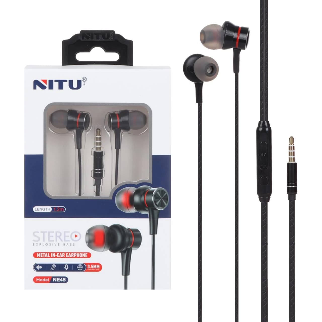 هندزفری سیم دار نیتو NITU NE48 — تصویر ۱۲