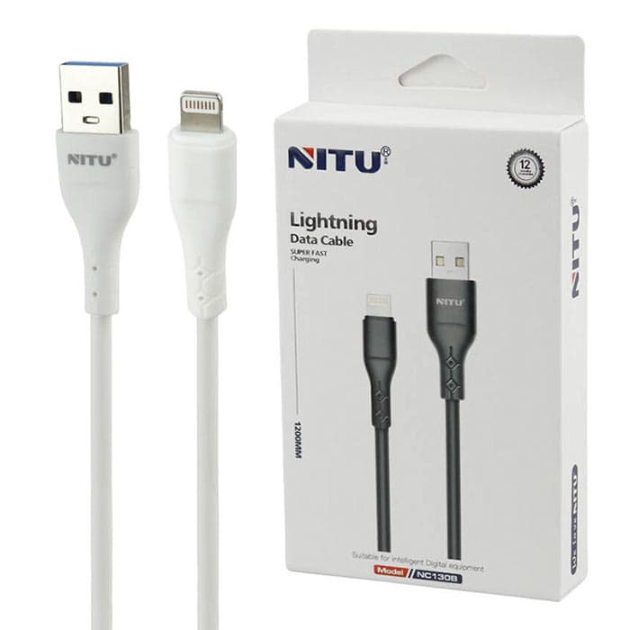 کابل آیفونی فست شارژ Nitu NC130 2.4A 1.2m — تصویر ۲
