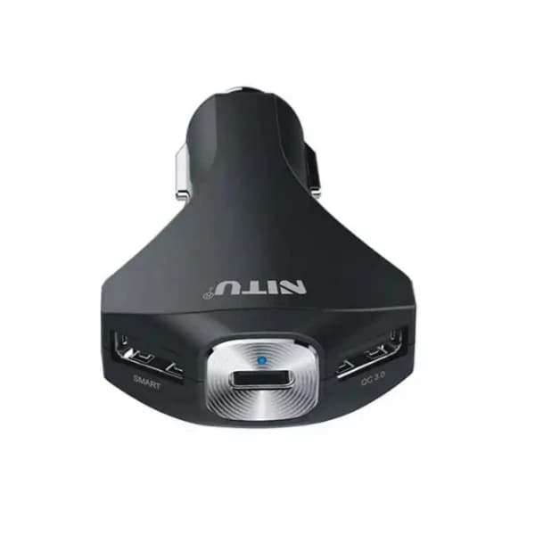 شارژر فندکی 3 پورت فست شارژ نیتو NITU NT-CC15