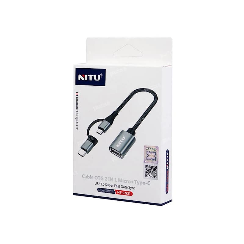 کابل تبدیل NITU NT-CN21 OTG USB To MicroUSB / Type-C — تصویر ۷