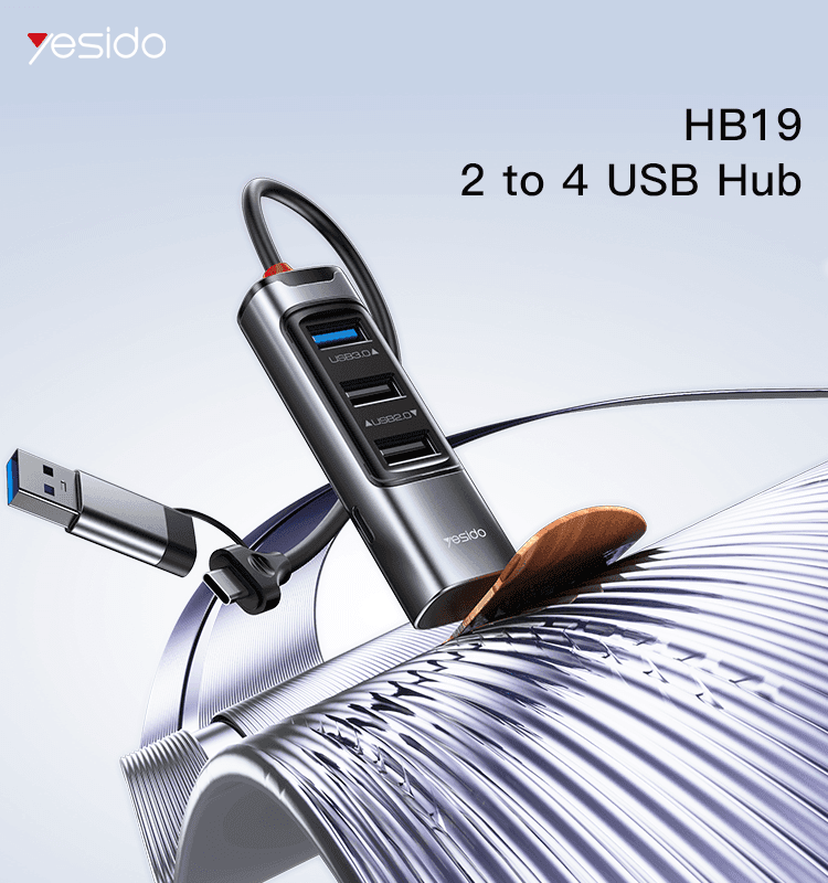 هاب 4 پورت Yesido مدل HB19 — تصویر ۳