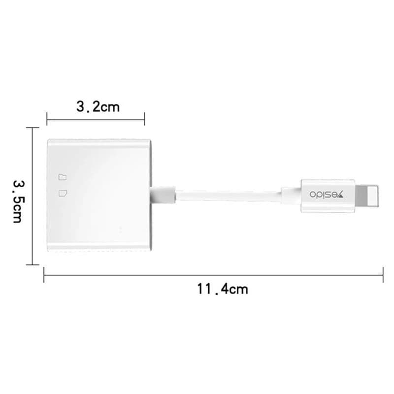 مبدل چندکاره لایتنینگ یسیدو YESIDO GS11 Lightning Converter — تصویر ۷
