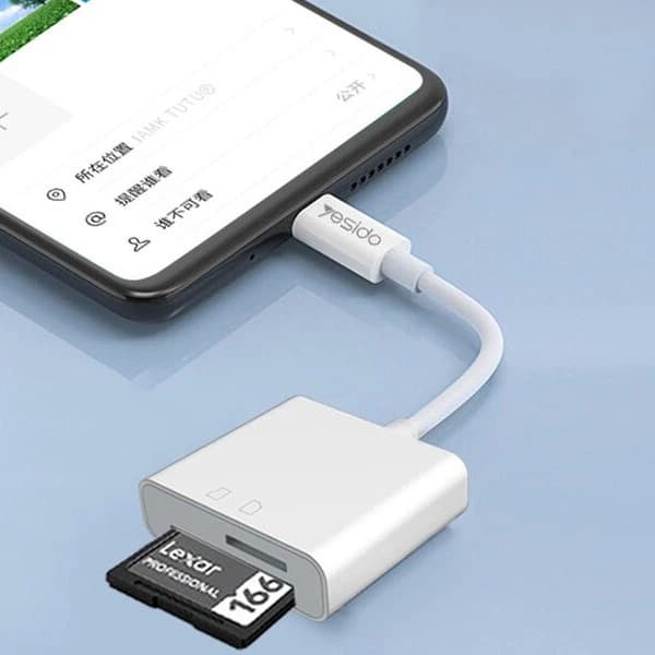 مبدل چندکاره لایتنینگ یسیدو YESIDO GS11 Lightning Converter — تصویر ۸