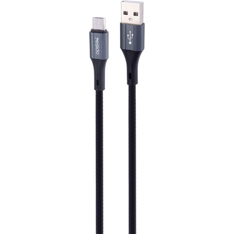 کابل میکرو یو اس بی فست شارژ YESIDO CA94 2.4A 2m — تصویر ۲
