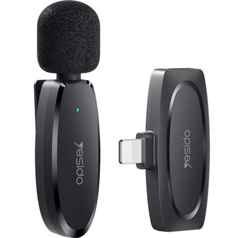 میکروفون یقه ای بی سیم YESIDO KR12 Lightning