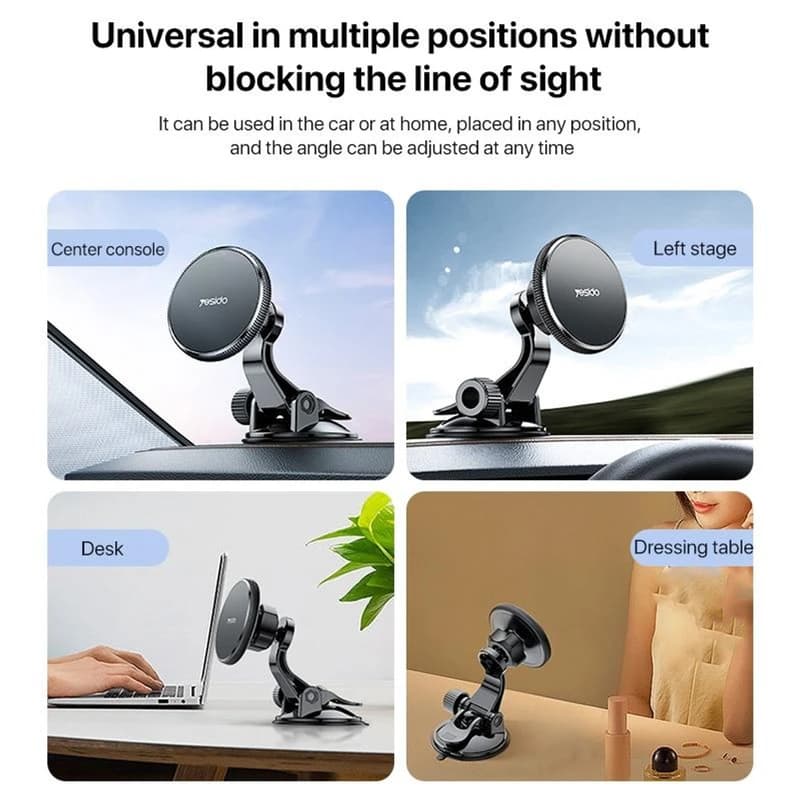 پایه نگهدارنده گوشی آهنربایی یسیدو YESIDO magnet holder C177 — تصویر ۸