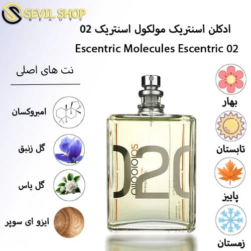 ادکلن اسنتریک مولکول اسنتریک Escentric Molecules Escentric 02 — تصویر ۳